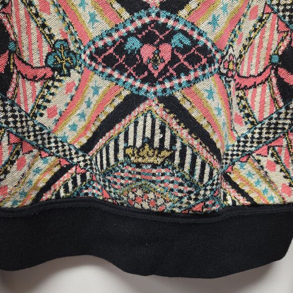 AldoMartins Anthropologie Teodora Abstract Pullover Sweater sz XS Artsy Tribal - Picture 7 of 11